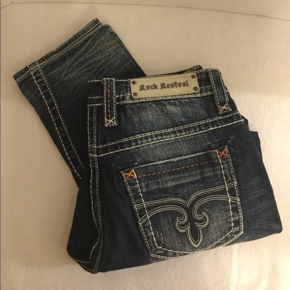 Wms Rock Revival Lydia Capri slim boyfriend sz 28